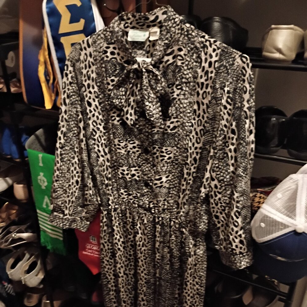 Animal Print Petite Dress